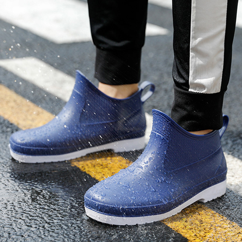Fishing Boots - ฤดูใบไม้ผลิ Unisex รองเท้าบู๊ทข้อเท้ากันน้ำลื่นรองเท้าแฟชั่นคู่รองเท้าผู้ชายที่ทำงานรองเท้าตกปลารองเท้าขนาด40-44
