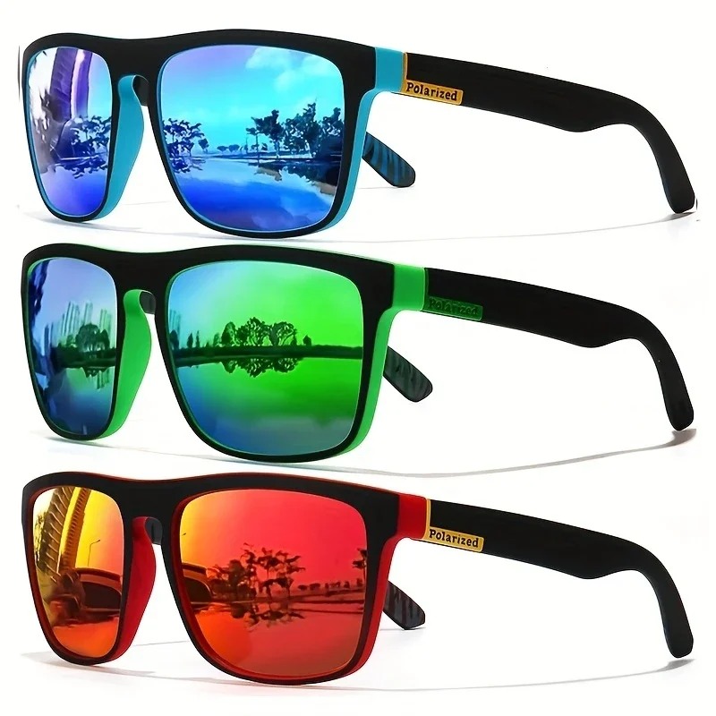 Fishing Sunglasses Polarized - แฟชั่นวินเทจแว่นกันแดดโพลาไรซ์ทรงสี่เหลี่ยมผู้ชายผู้หญิงขับรถตกปลาแบรนด์ดีไซเนอร์แว่นตากันแดดแว่นตาสำหรับคนขับ UV400