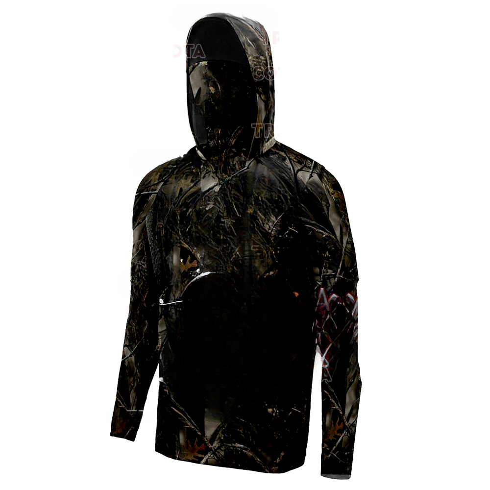 เสื้อฮู้ดลายพรางเปลือกไม้สำหรั - Fishing Hoodie บทวิจารณ์และราคา